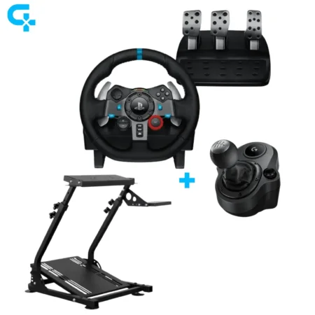 Logitech G29 + Support Volant + Driving Force Shifter