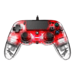 Manette filaire lumineuse Officielle PS4 Rouge Nacon - prix maroc