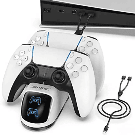 Station de Charge Dobe Pour Manette Ps5 - Prix Maroc