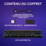 Logitech G G515 TKL Lightspeed AZERTY - Prix Maroc