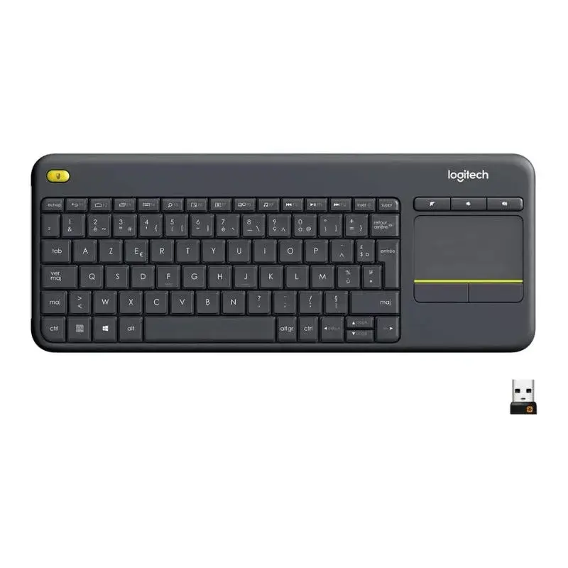Logitech Wireless Touch Keyboard K400 Plus Logitech Wireless Touch Keyboard K400 Plus - Prix Maroc