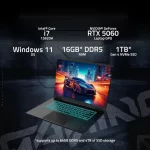 Pc Portable Gamer i7/16GB DDR5/1TB SSD/RTX 5060 - GamePlus