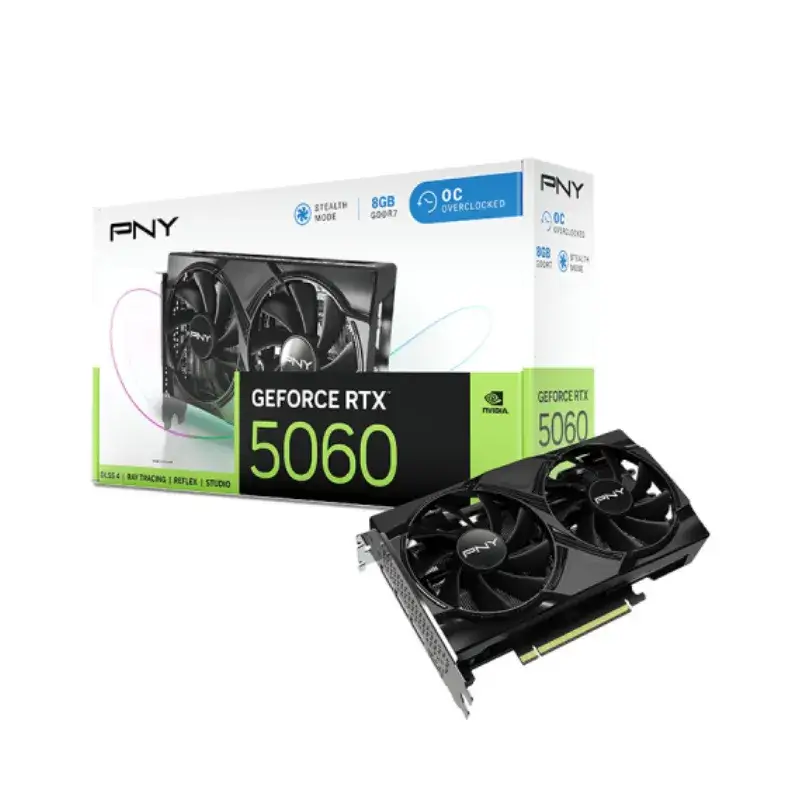 PNY GeForce RTX 5060 8GB Dual Fan OC PNY GeForce RTX 5060 8GB Dual Fan OC