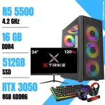 Setup Complet PC Gamer Ryzen 5 5500 / 16GB / 512GB SSD / RTX 3050 8GB