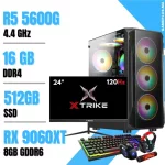 Setup Complet PC Gamer Ryzen 5 5600G / 16GB / 512GB SSD / RX 9060XT