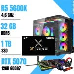 Setup Complet PC Gamer Ryzen 5 5600X / 32GB / 1TB SSD / RTX 5070 12GB