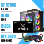 Setup Complet PC Gamer Ryzen 7 5700X / 16GB / 512GB SSD / RTX 5070 12Gb